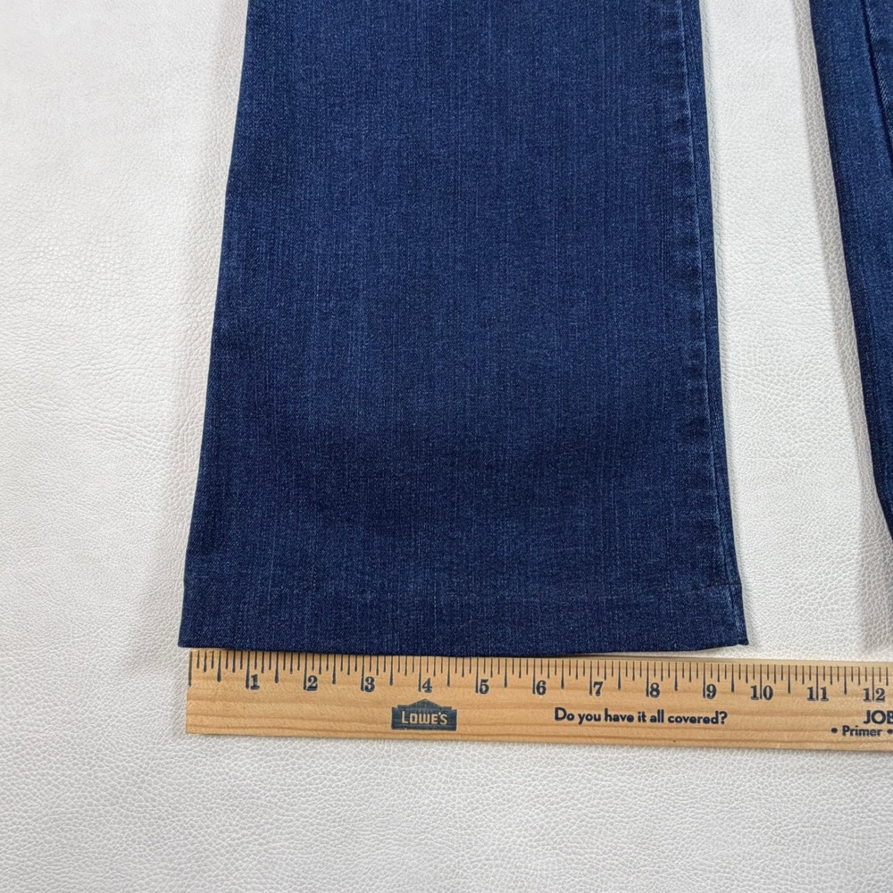 Spanx Flare Jeans Size Large Dark Indigo Pull On High Rise Denim Pants L - Picture 6 of 13